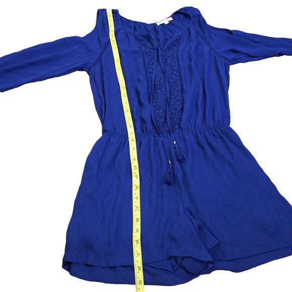 DR2 Cold Shoulder Romper Size Small Royal Blue Summer Daniel Rainn - Picture 8 of 8